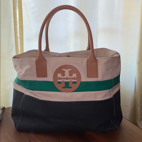 tory burch canvas tote